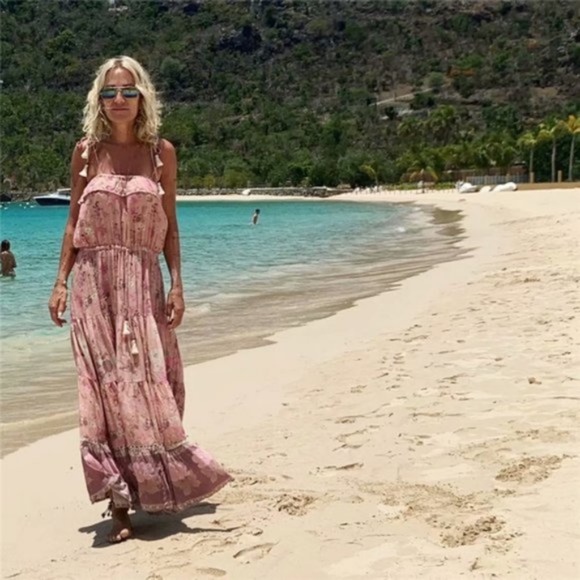 IN STOCK - Floral Print Cami Maxi Dress - Picture 3 of 7